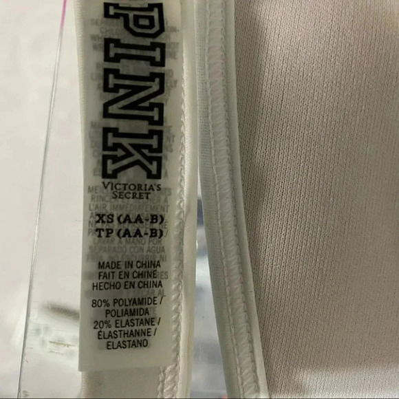 Pink VS XS(AA-B) push up caged patriotic flag design padded bikini top - Picture 7 of 7